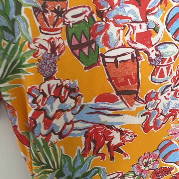 Zara Orange Mini Tropical Jungle Print Cutout Dress - Picture 10 of 12